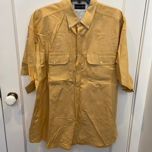 Tall Heavier weight short sleeve button down shirt